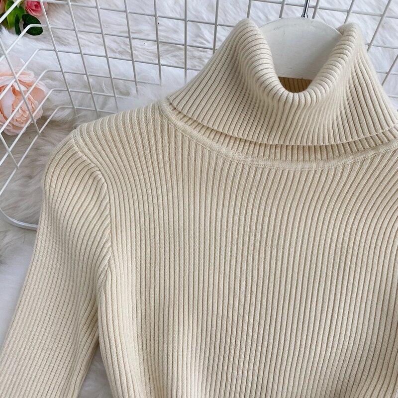 Купить Новое осенне-зимнее женское платье, темпераментное однотонное ...