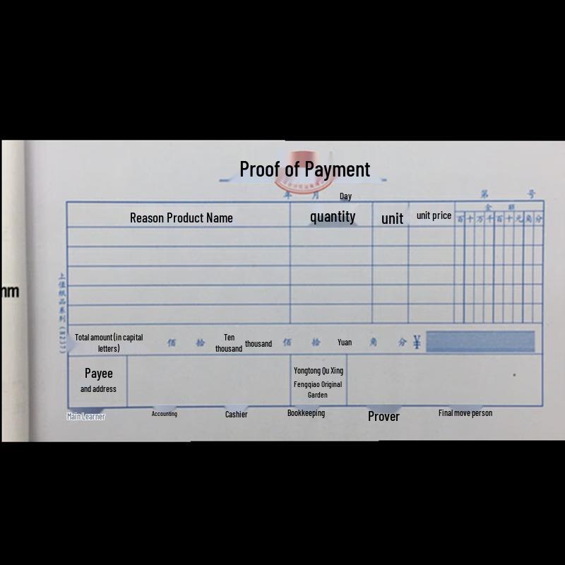 RYZH A0336 Manual Accounting Voucher Books, 10-Pack