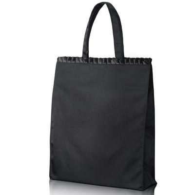 NEESE Formal A4 Vertical Tote Bag for Women, Black, Water-Repellent, Lightweight, Foldable, Perfect for Weddings, Funerals, Entrance Ceremonies,