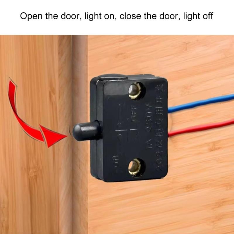 Wardrobe Door  Switches Wardrobe Push Switches Wardrobe Door Contact Switches Door Actuator for Closet Management