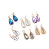 Trendy Lace Teardrop Studs: European & American Fashion Glass Earrings