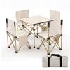 Luyouyou Aluminum Square Table and Chair Set