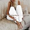 2023 Women's Spring Loose Solid Color Plush Pants