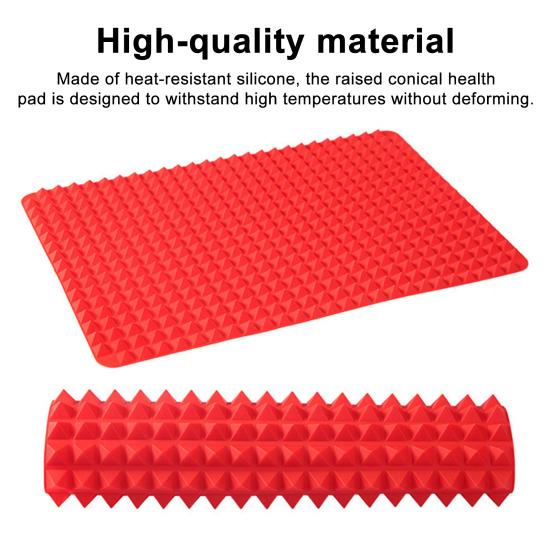 Silicone Baking Mat Heat-Resistant Fat Reducing Mat for Oven Grilling