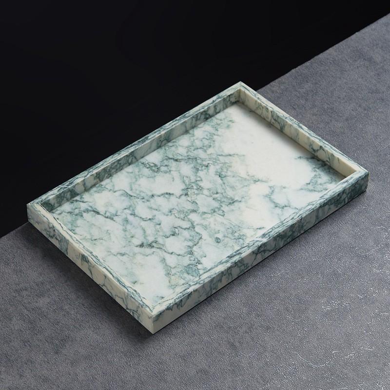 Natural Marble Tray Jewelry Cosmetics Accessories