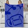 Character D-Domo-kuns Throw Flannel Blanket Perfect for Sofa Office Bed Travel Sleep Read Relax Camping four season use