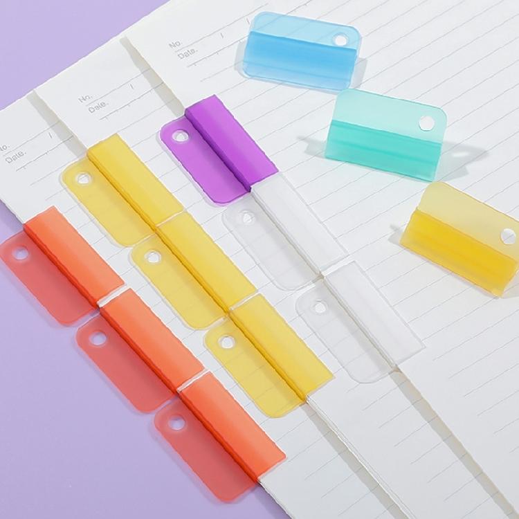 6 Pezzi Clip Spingi-Tira Multiuso per Documenti Colori Caramella Ideali per Studenti e Lavoratori d'Ufficio per Mantenere Ordinati i File Ovunque
