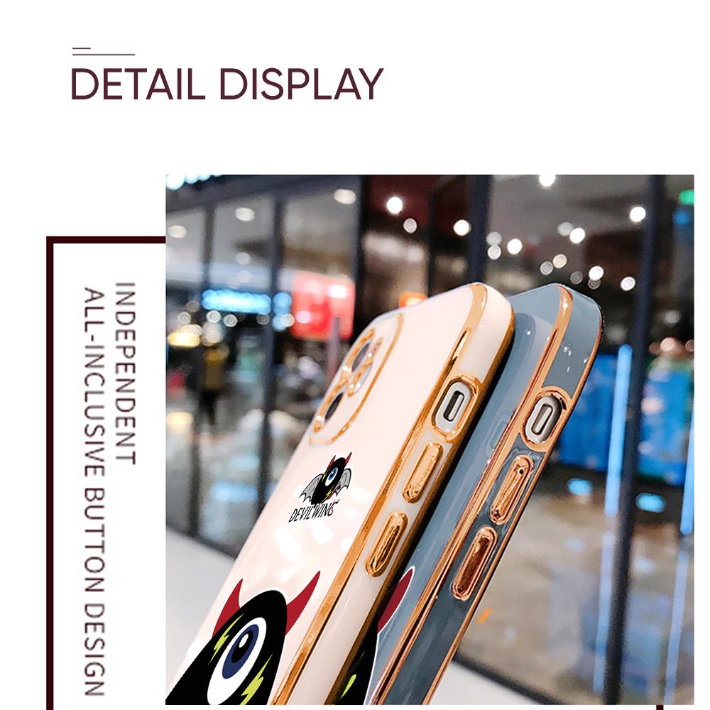 Colorful Printing Patterns Square Edge Pattern Casing Plated Phone Shell Luxury Plating Soft Phone Case for Huawei Honor Xiaomi Redmi
