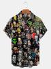 Camisas con Estampado de Anime Japonés Verano 2023 Nueva Camisa para Hombre Impresión 3D Estampado de Terror Ropa Hawaiana Diseño Personalizado Top para Hombre