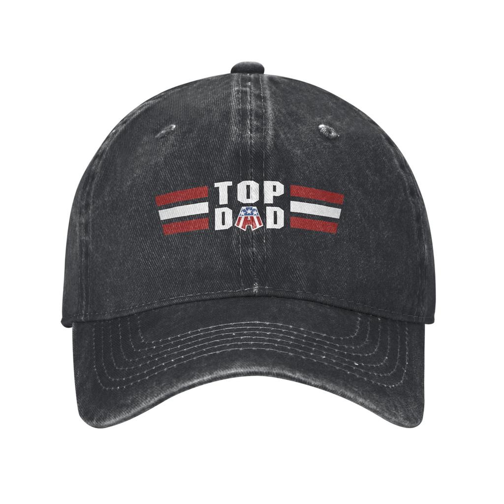 Top Dad Baseball Caps Father's Day Papa Distressed Denim Caps Hat Casual Outdoor Running Golf Unstructured Soft Snapback Hat