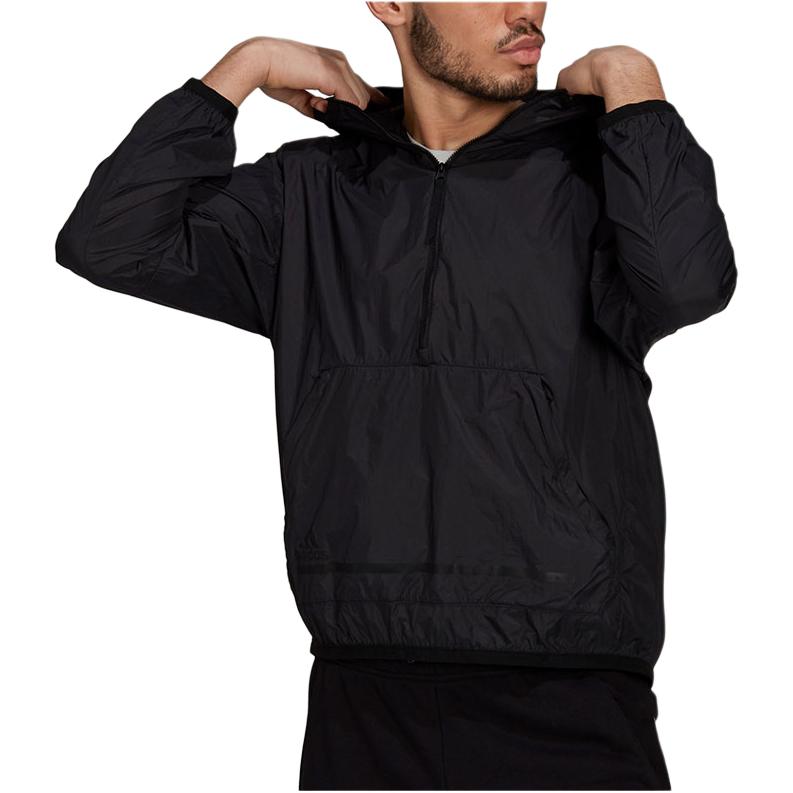 Adidas Jackets Men's Black Hooded Moderate Other GQ6265