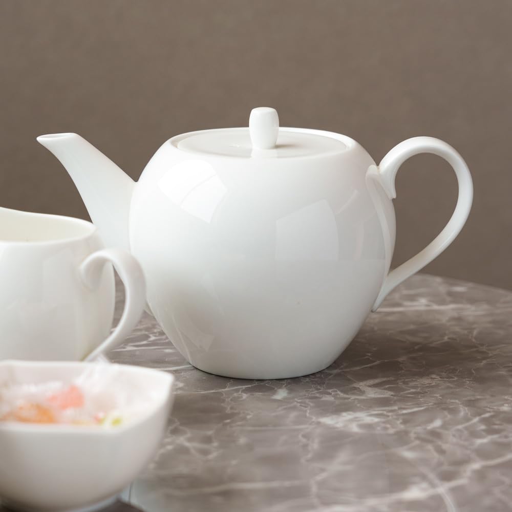 NARUMI Styles Cool Coupe Teapot, White, 660cc, 51326-4664