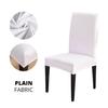 Jednobarevný potah na židli Stretch Spandex Slipcover Protector Do kuchyně Sedadlo na židli Hotel Banket Svatba Jídelna 1 /2 /4 /6 ks