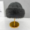 Women's Thick Plush Lined Winter Hat - Brim Style with Earmuffs | Ideal Christmas Gift/warm Outdoor Hat