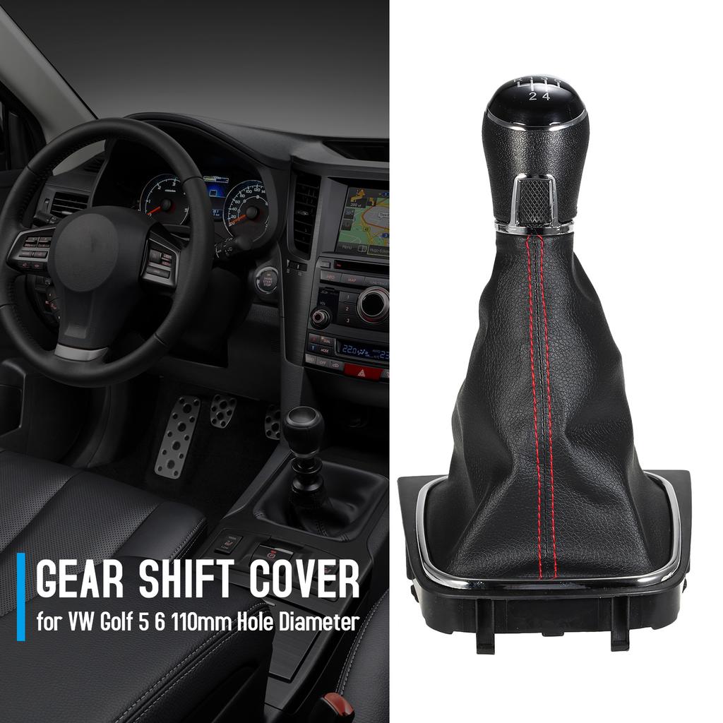 5 Speed Gr Knob   Stick Gaiter Cover Replacement for    5 6 110mm Hole Diameter