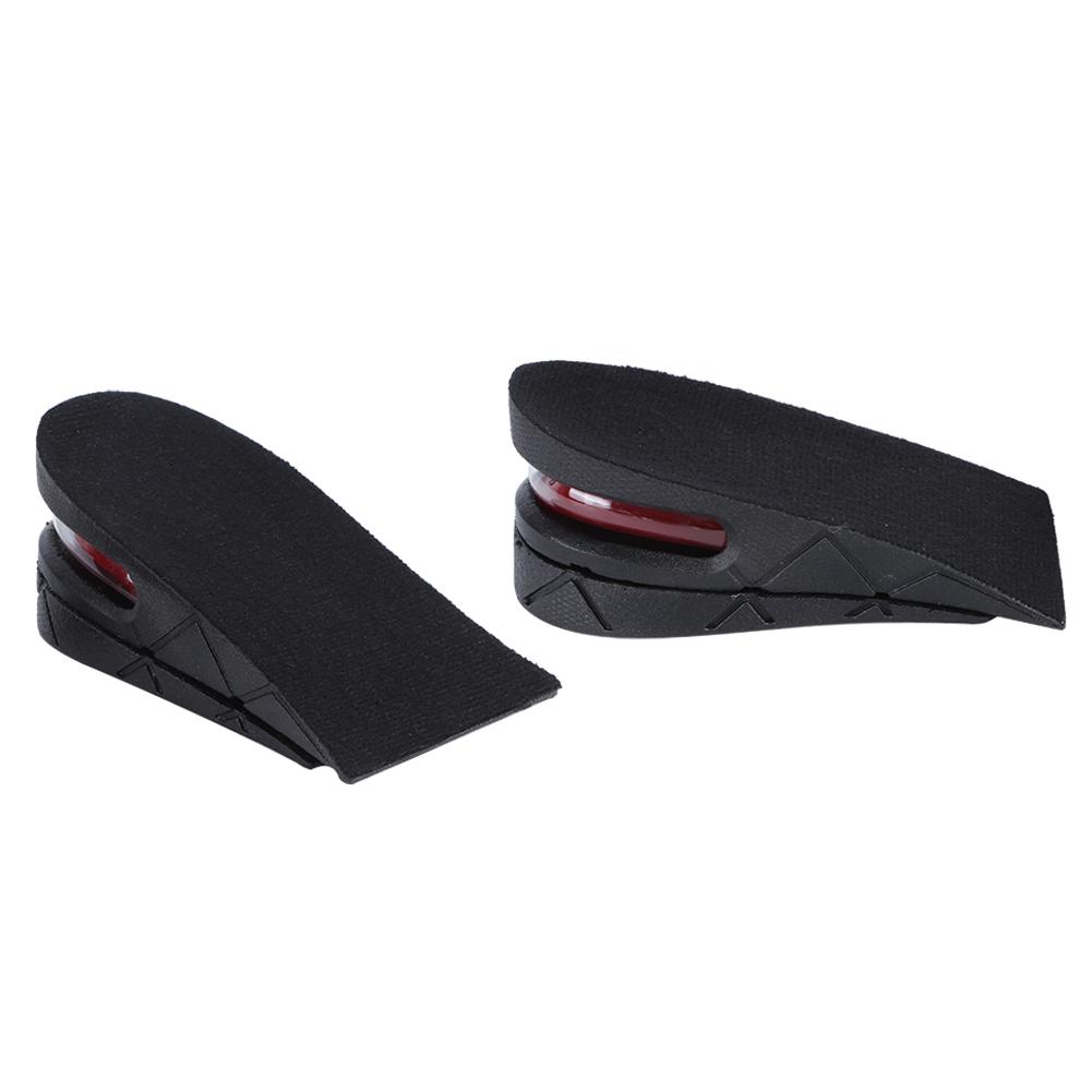 Hommes Femmes Universel Respirant Semelles Augmentant la Hauteur Coussinets Rehausseurs de Chaussures 5cm Noir
