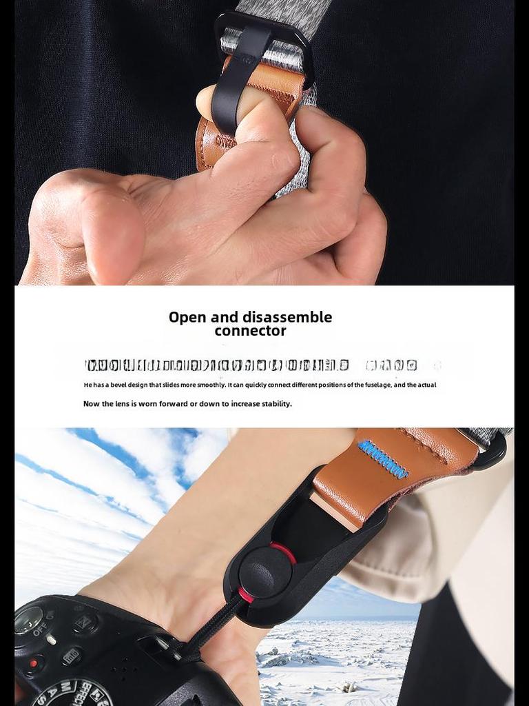 "Donkey SLR Camera Quick Release Shoulder Strap with Adjustable Diagonal Decompression Buckle"