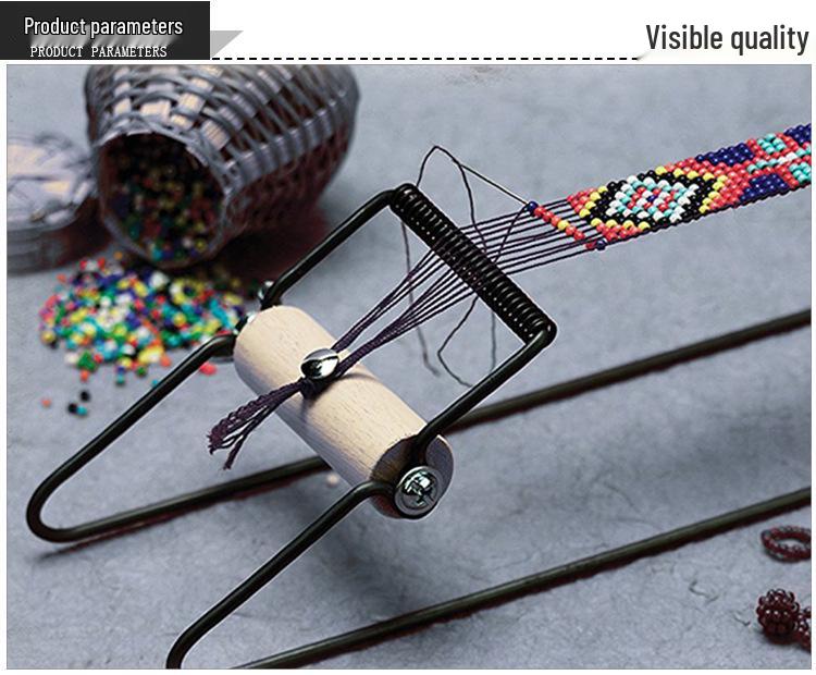 Dětský korálkovací stroj v evropském stylu pro vlastní výrobu: Nástroj pro navlékání náramků z dřeva a nerezové oceli