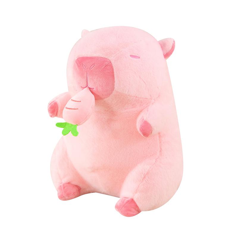 

Игрушка Капибара Плюшевая Кукла Авокадо Морковь Мягкая Игрушка Хлопок ПП Компаньон Дети 30cm/11.81in розовый