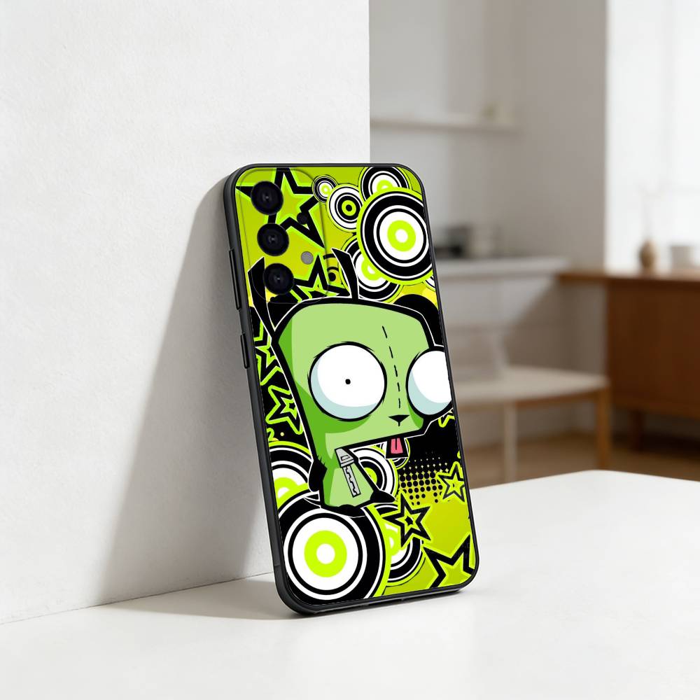 Cartoon I-Invader Zim Gir Phone Case For Samsung S25,S24,S21,S22,S23,S30,Ultra,S20,Plus,Fe,Lite Black Shell