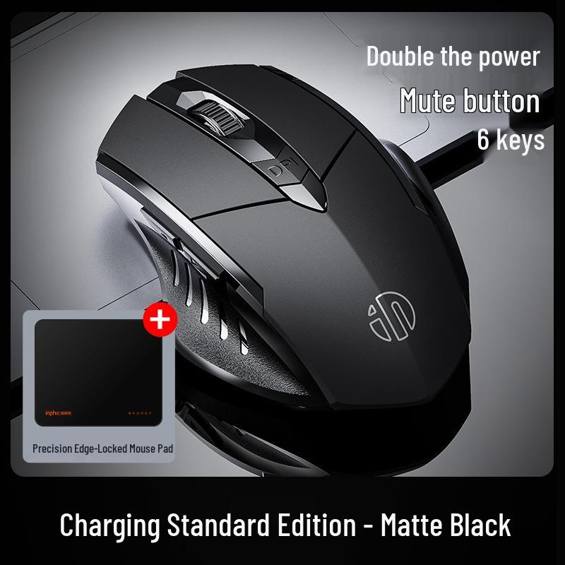 Inphic F1S Three-Mode Rechargeable Silent Wireless Bluetooth Mouse for Office & Gaming