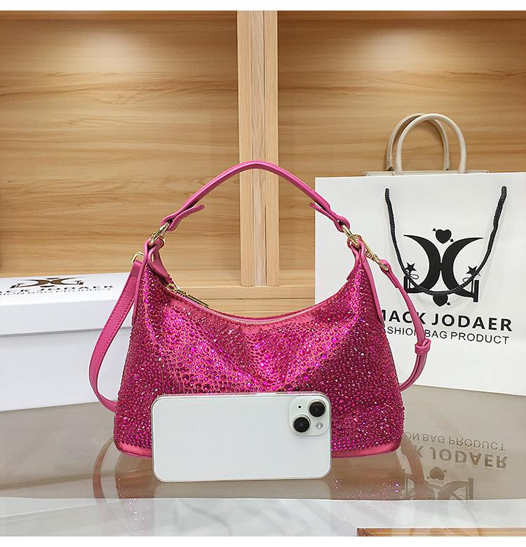 Dámská večerní kabelka s kamínky - Luxusní, velkokapacitní, trendy kabelka