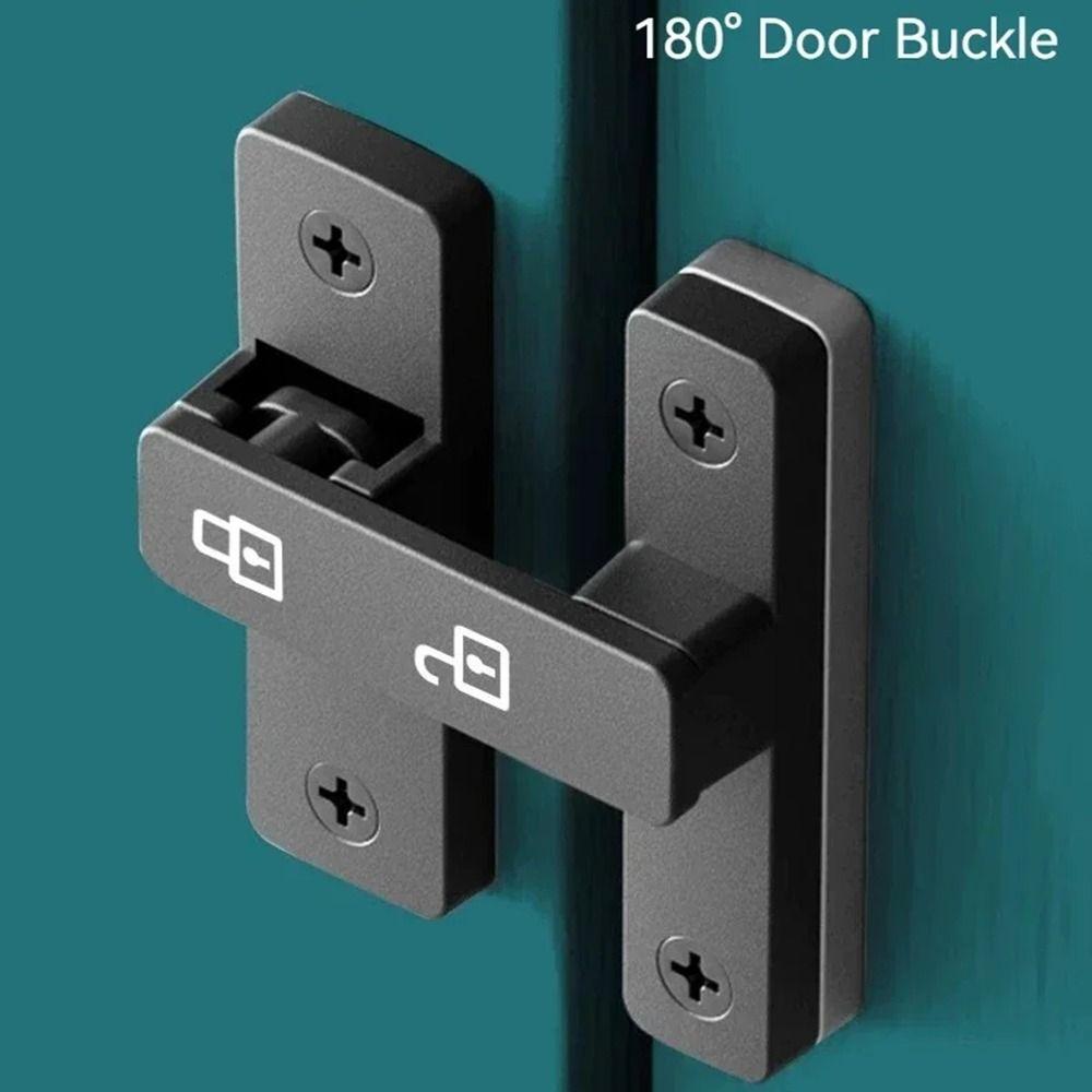 Luminous Door Bolts No Punching Flipping Door Lock Security Metal Door Buckle  Barn