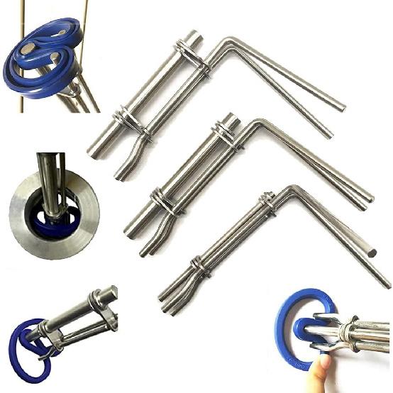 3 Pcs/Set Hydraulic Cylinder Piston Rod Seal Up U-Cup Installation Tool Auto Accessories Bucket Internial O-Rings Rebuild Installtion Tools Kit