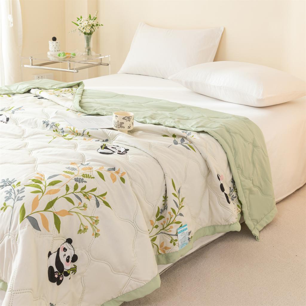 Mei Yun Ge Brushed Printed Washed Cotton Summer Quilt
