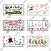 Putuo Decor Merry Christmas License Plate Tin Sign Plaque Metal Vintage Poster for Home Bar New Years Navidad Gift Wall Decor
