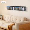 5Pcs 34 Inch Metal CD DVD Storage Shelf, Wall Mount Media Organizer Rack for Video Games, Movies, Music Collection Organization