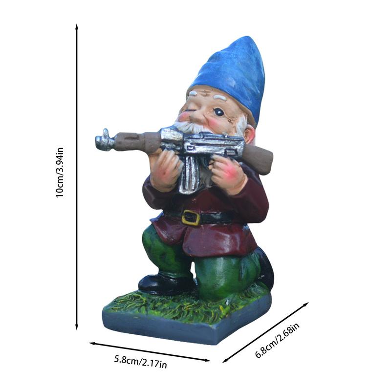 Nouvelle Sculpture Figurative Intérieur Extérieur Maison Jardin Décor Décoration Jardin Gnome de Jardin Drôle Statue Résine Bureau Ornement de Pelouse