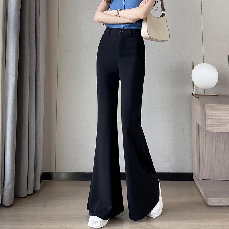 2024 Autumn Korean High Waist Slimming Flared Wide-Leg Pants