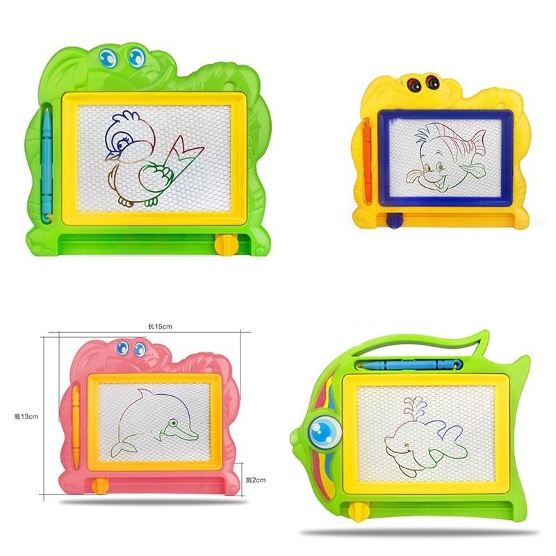 1PCS NEW Children Writing Doodle Stencil Painting Magnetic Drawing Board Set Learning & Education Toy