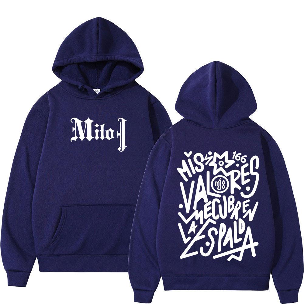 Rapper Milo J Fashion Graphic Hoodie Women Vintage Pullover Loose Casual Thick Gothic Punk Hooded Sweatshirts Top
