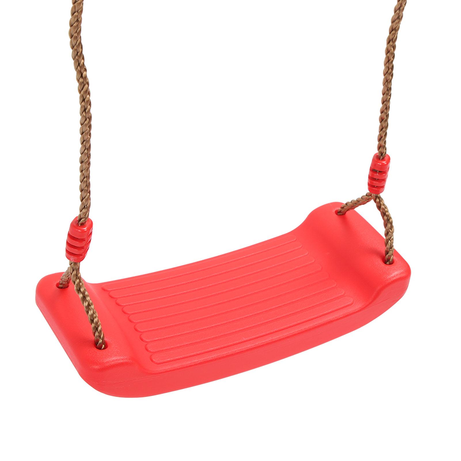 

Детские качели для улицы Пластиковые качели Сиденье для улицы и дома Красные качели Сиденье с веревкой