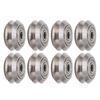 13PCS V Pulley Wheel Stainless Steel Printer Round Wheel Roller with Carbon Steel Bearing for CR 10
