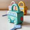 Children Educational Toys Kids Learning Lock with Keys Car Numbers Matching & Counting Montessori Math Teaching Lock-Picking Toy