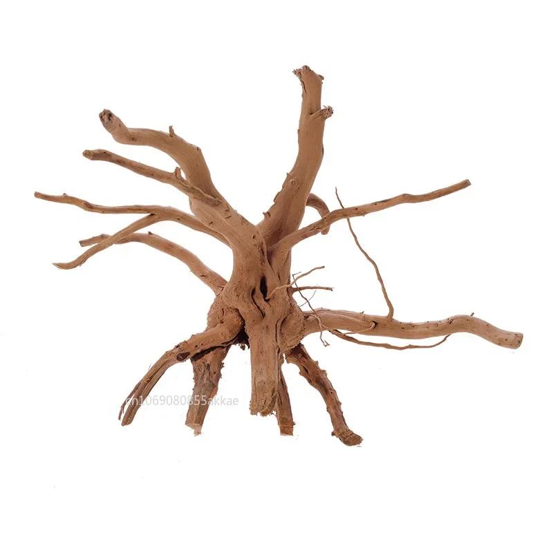 S/M/L Fish Tank Sunken Wood Decoration Driftwood for Aquarium Reptile Snake Spiders Bark Animal Craft Animals Adornments Tree