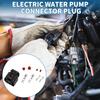 4 Pin Electric Water Pump Connector Plug No.10098866 3.5/6.3mm Series Female Wire Terminal for BMW Pierburg CWA400 Plastic Tin-Plated Copper Black 1