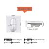 FEEGOO Concealed Ceramic Siphon Squat Toilet