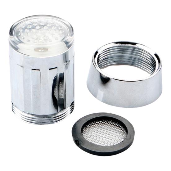 

Smart Faucet Water Pressure Automatic Shut Off LED Light Color Changing Faucet Light Water Activated Tap Light серебряный