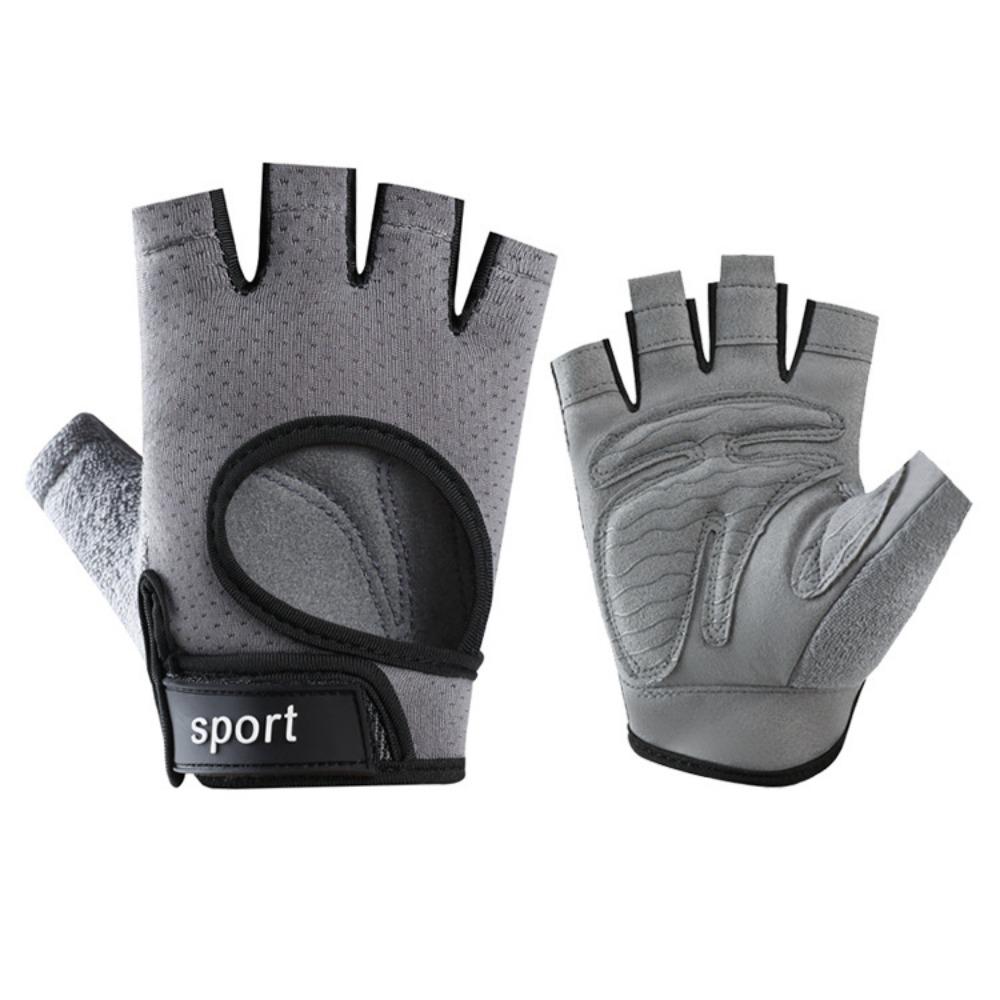Fitness sports gloves men and women outdoor riding half finger non-slip hand guards yoga breathable shock-proof bicycle gloves