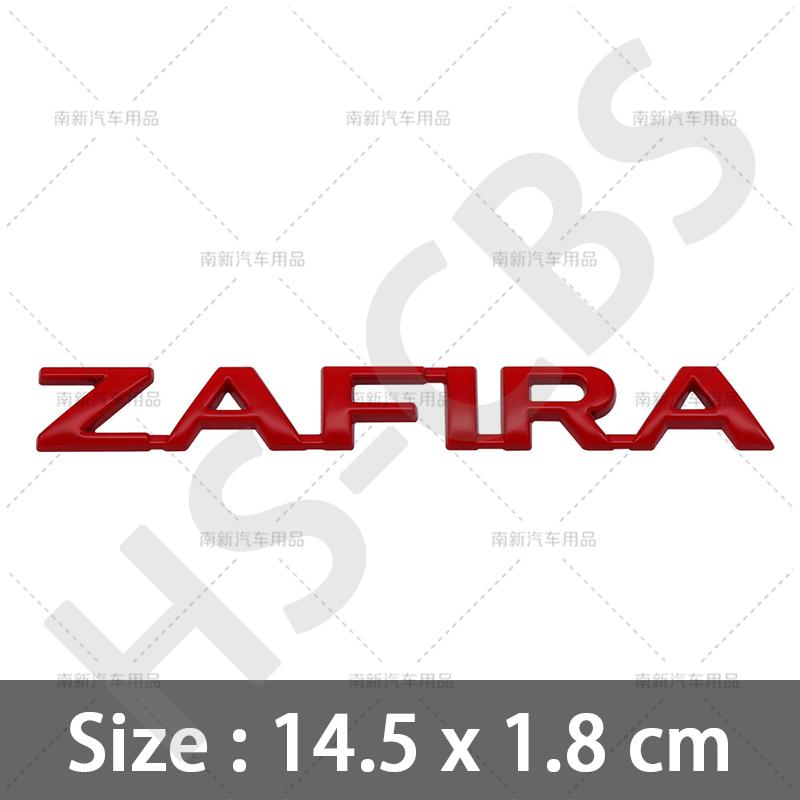 Metal ZAFIRA Letter Logo Emblem Badge Tailgate Sticker For Opel Car Styling Rear Trunk Exterior Styling Decoration Accessories