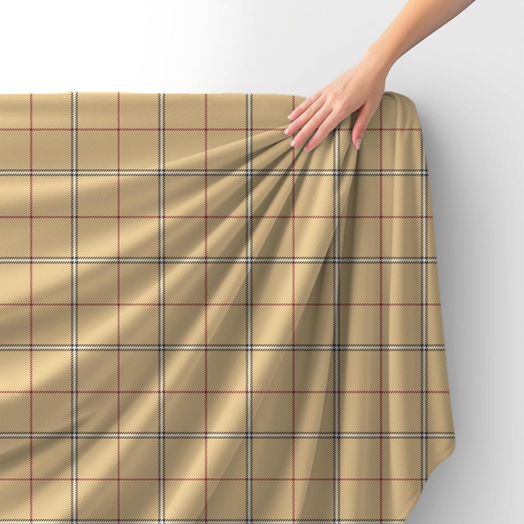 Royal Samt Stoff Polyester Zum Nähen - Motiv Kariert 40