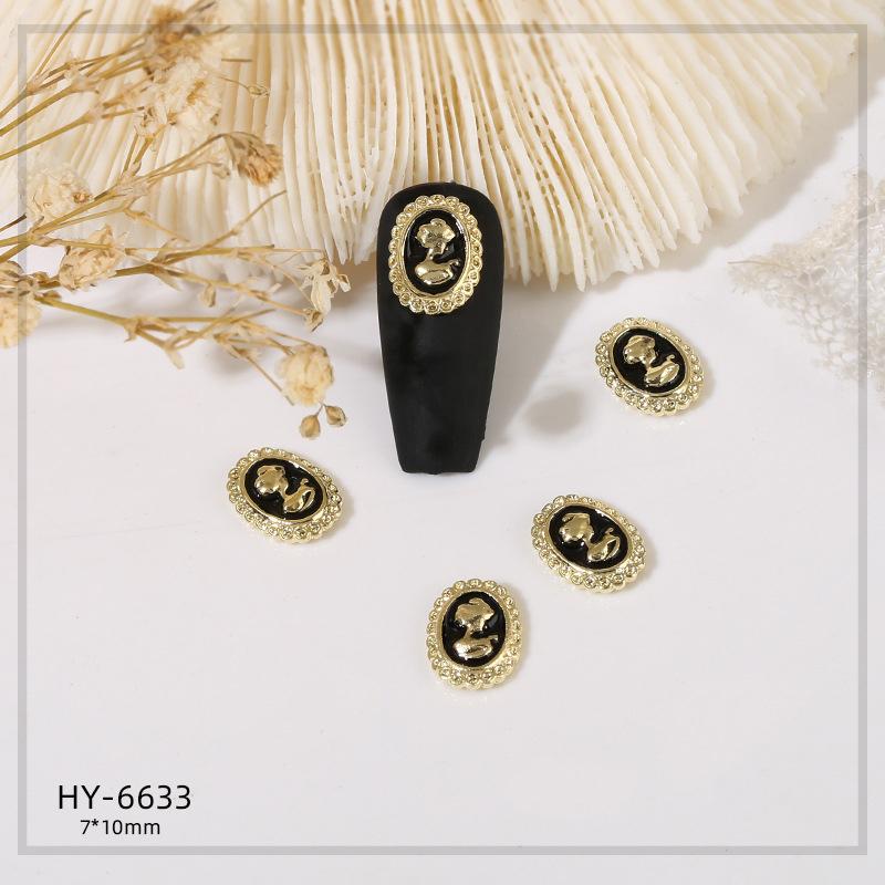 

3 шт. DIY украшения для ногтей ретро масляный капающий портрет нейл-арт очарование французский жемчуг сверло для ногтей для маникюра дизайн аксессуар as the picture