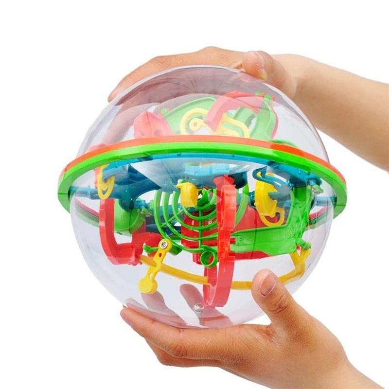 100-trinns 3D-ball med gave Pedagogiske leker Puslespill Balanse Logic Ability Spill for barn Voksne