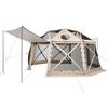 Pop Up Gazebo Screen Tent, 4.57 X 4.57 M, 13-Sided Spherical Camping Canopy Tent with Removable Top & Carry Bag, Quick-Set & Bite-Proof, Screen House