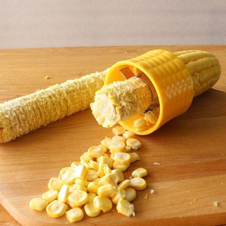 Corn Stripper Fruit Vegetable Tools Stainless Steel Corn Cob Remover Cutter Shaver Kitchen Gadgets Accessories Supplies Products