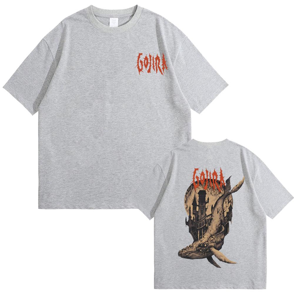 French Metal Band Gojira From Mars To Sirius Flying Whales Vintage Rock Graphic T-shirt Unisex Unisex Fashion Oversized Streetwear